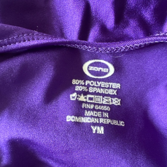 Ozone Pink and Purple Gymnastics Leotards Size Youth Medium - Picture 3 of 4